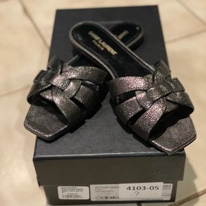 Saint Laurent Tribute Nu Pieds Slide Sandals